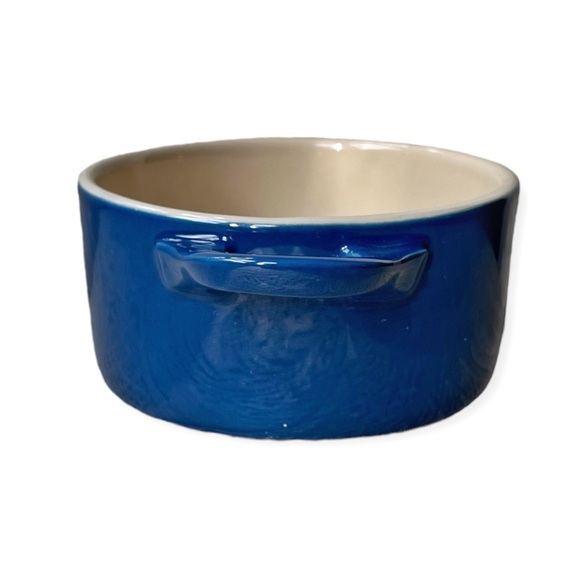 NWOT Le Creuset Stoneware Marseille Blue Mini Coquette Casserole - Picture 2 of 6